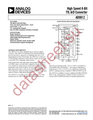 AD9012BQ datasheet  